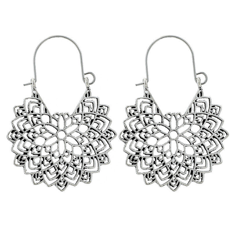 Retro Geometric Plating Alloy Earrings