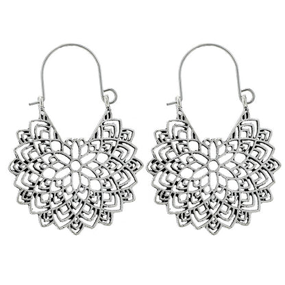 Retro Geometric Plating Alloy Earrings