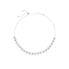 Light Luxury Heavy Industry High-end Clavicle Chain Female Summer Sweet Pink Love Pull Choker Necklace Full Zircon Necklace