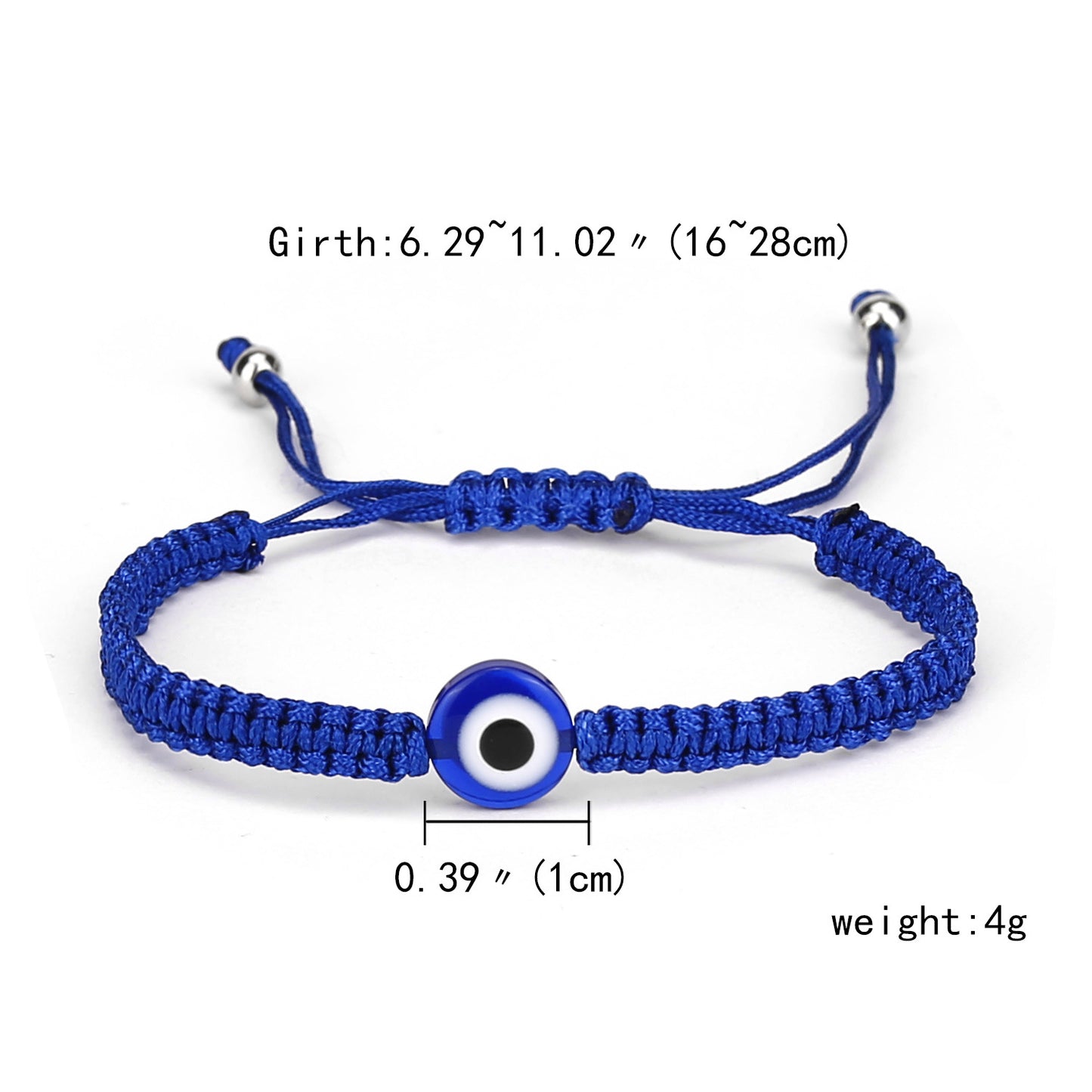 Fashion Adjustable Bracelet Creative New Blue Eye Bracelet Evil Eye Red Rope Braided Bracelet