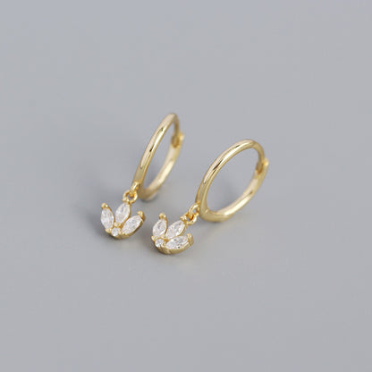 Fashion Geometric Plating Gem Earrings