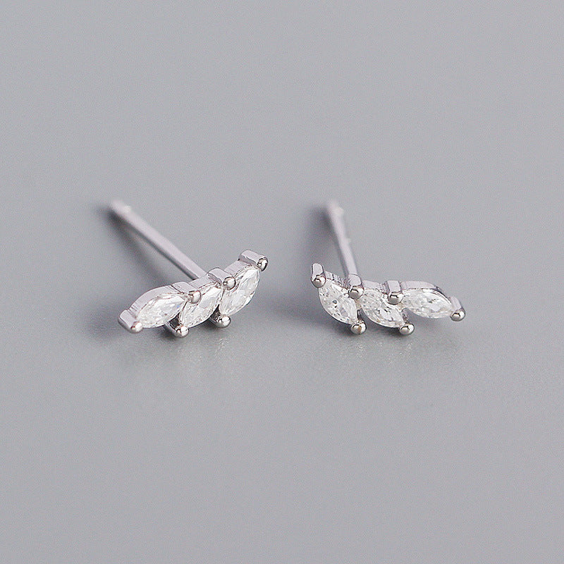 Fashion Geometric Plating Gem Earrings Ear Studs