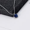 Accessories S925 Silver Chain Fashion Simple Inlaid Agate Crystal Bud Jewelry Earrings Ring Necklace