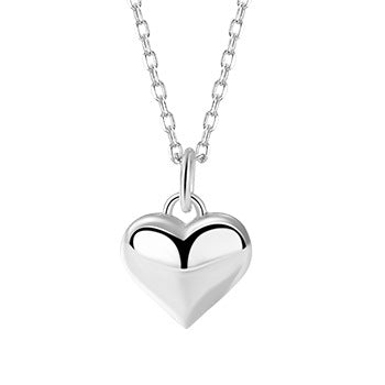 Korean Heart-shape S925 Silver Necklace Wholesale