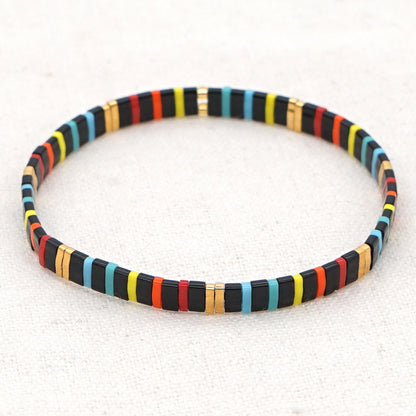 Fashion Square Seed Bead Knitting No Inlaid Women'S Bracelets