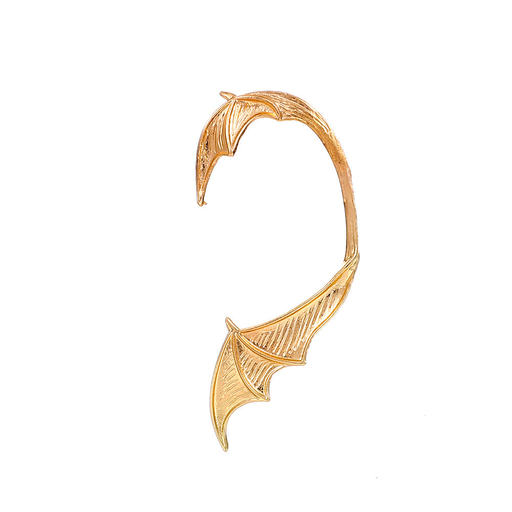 Retro Punk Elf Flying Dragon Ear Hanging Creative Cat Bat Ear Bone Clip Single