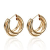 Simple Style Geometric Plating Alloy No Inlaid Earrings