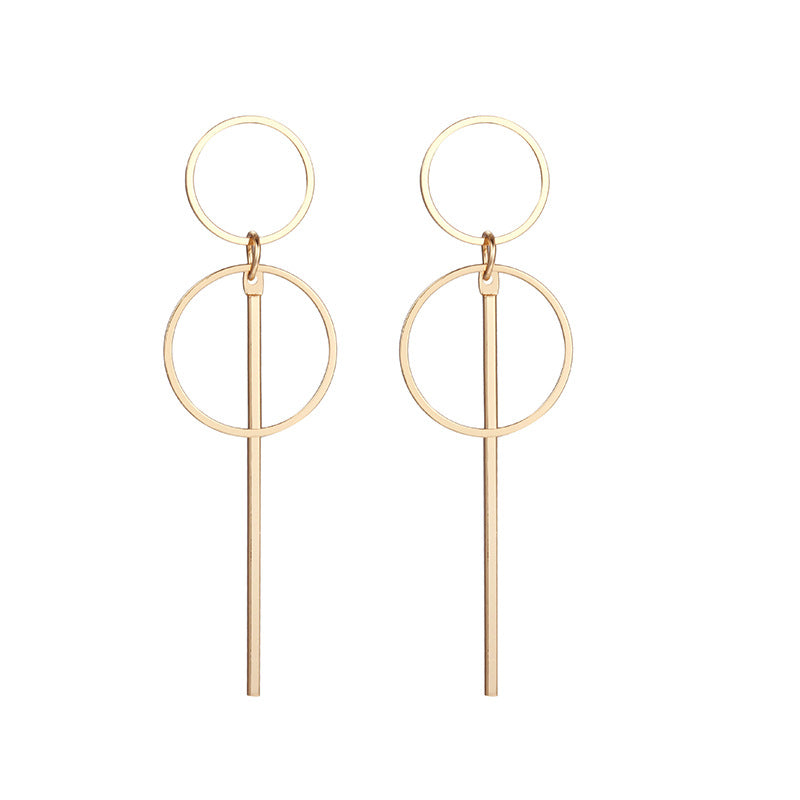 Simple Style Geometric Plating Alloy No Inlaid Earrings