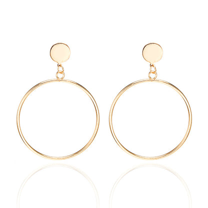 Simple Style Geometric Plating Alloy No Inlaid Earrings