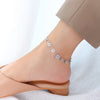 Fashion Flower Titanium Steel Plating No Inlaid Women's Anklet