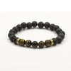 New Volcanic Stone Natural Stone Tiger Eye Stone Agate Beads Colorful Bracelets