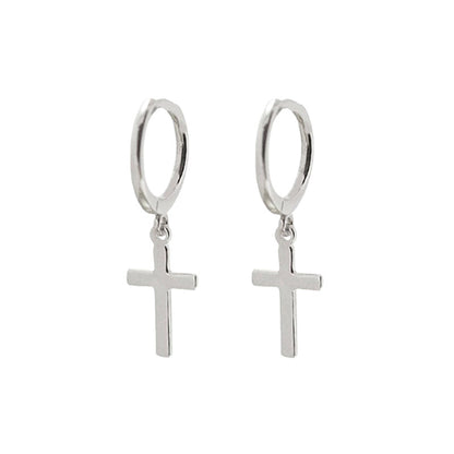 Fashion Cross Female Hip-hop Punk Metal Earrings