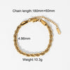 Fashion Stainless Steel Plating No Inlaid Gold Plated Bracelets