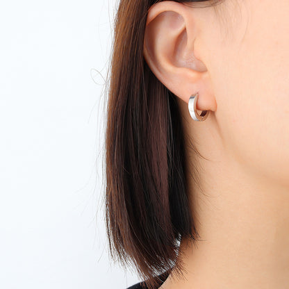 Fashion Titanium Steel No Inlaid Earrings