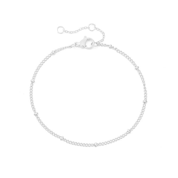 Korea Stainless Steel Double-layer Bracelet Bead Chain Bracelet Adjustable Jewelry Wholesale