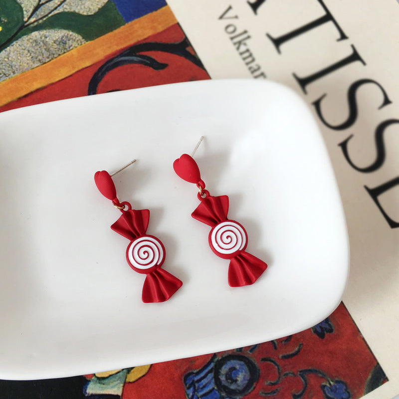 Korean Earrings Fashion Personality Paint Alloy Earrings