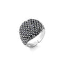 Jewelry Full Diamond Round Ring Open Geometric Zircon Ring