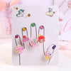 Korean Cartoon Acrylic Rings 36 Boxed Flash Diamond Rings