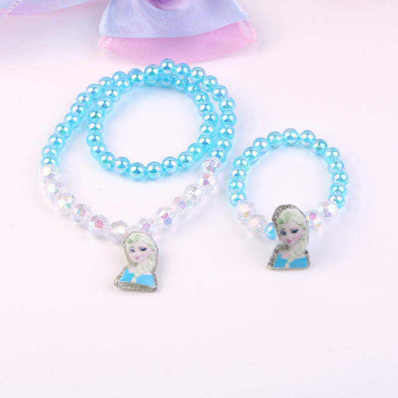 Children's Necklace  Pearl Princess Jewelry