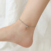 Beads Round Letter Good Luck Small Gold Bean Anklet Titanium Steel Foot Ornament