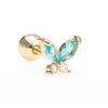 Fashion Butterfly Stud Temperament Simple Thread Lock Earrings