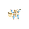 Fashion Butterfly Stud Temperament Simple Thread Lock Earrings