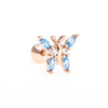 Fashion Butterfly Stud Temperament Simple Thread Lock Earrings