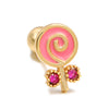 Pink Candy Ear Bone Studs Lollipop Ice Cream Earrings Piercing Ear Studs