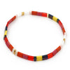 Retro Ethnic Creative Niche Beads Handmade Beaded Folded Bracelet