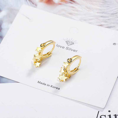 Korean Style Personality Star Earrings Simple Earrings Jewelry