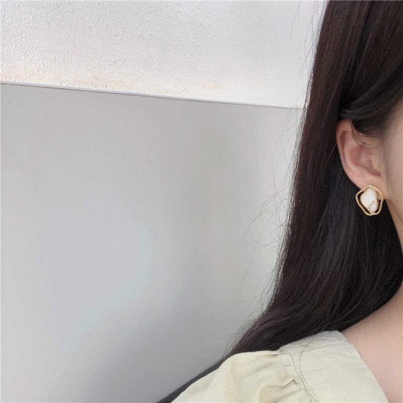 1 Pair Simple Style Geometric Alloy Plating Women's Ear Studs