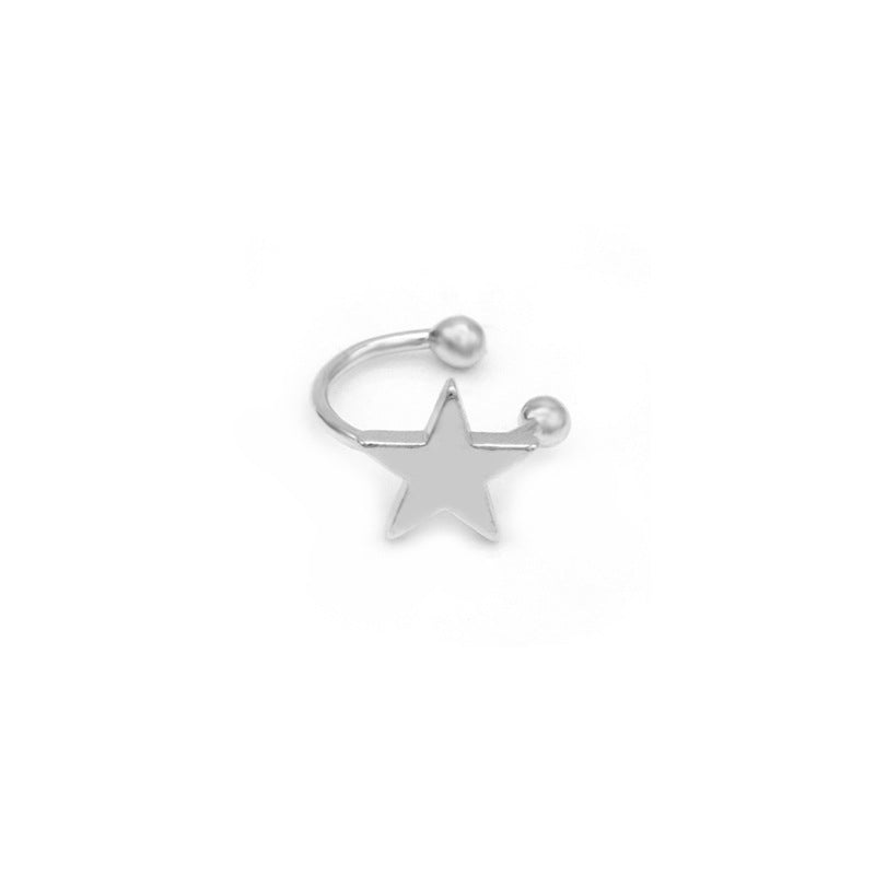 1 Piece Fashion Star Metal Plating Women's Ear Clips