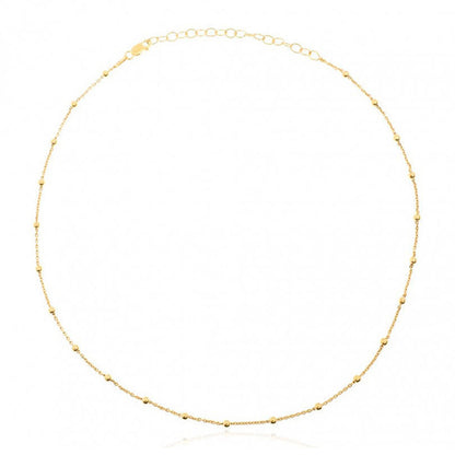 S925 Silver Simple Round Bead Necklace Wholesale