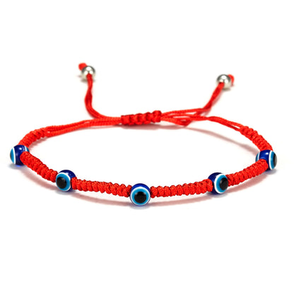 European And American New Blue Eyes Evil Eyes Red Rope Bracelet Wholesale