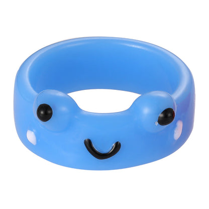 New Creative Simple Korean Cute Cartoon Frog Ring Women's Tail Ring