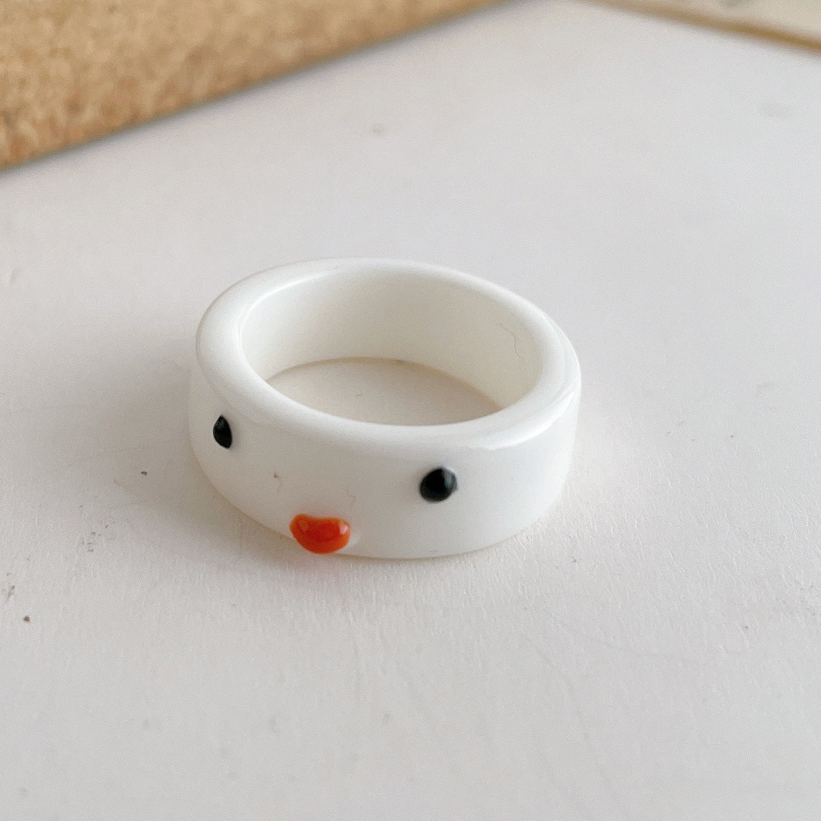 New Creative Simple Korean Cute Cartoon Frog Ring Women's Tail Ring