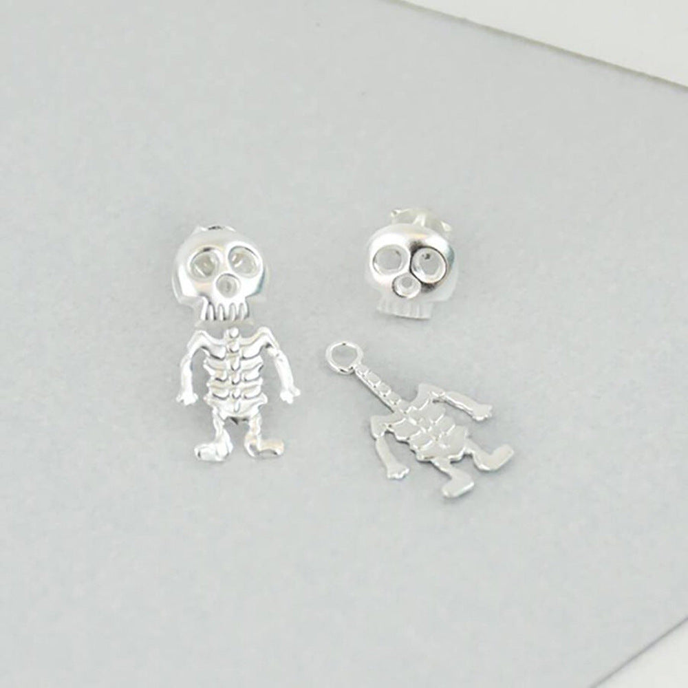 Hip-hop Skeleton Skull Alloy Plating Women's Ear Studs