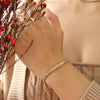 European And American Style Solid Color Retro Color Zircon Necklace Bracelet