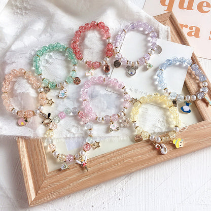 Cute Cartoon Character Alloy Enamel Kid's Bracelets 1 Piece