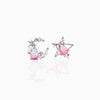 Retro Star Moon Gold Plated Copper Earrings Wholesale Gooddiy