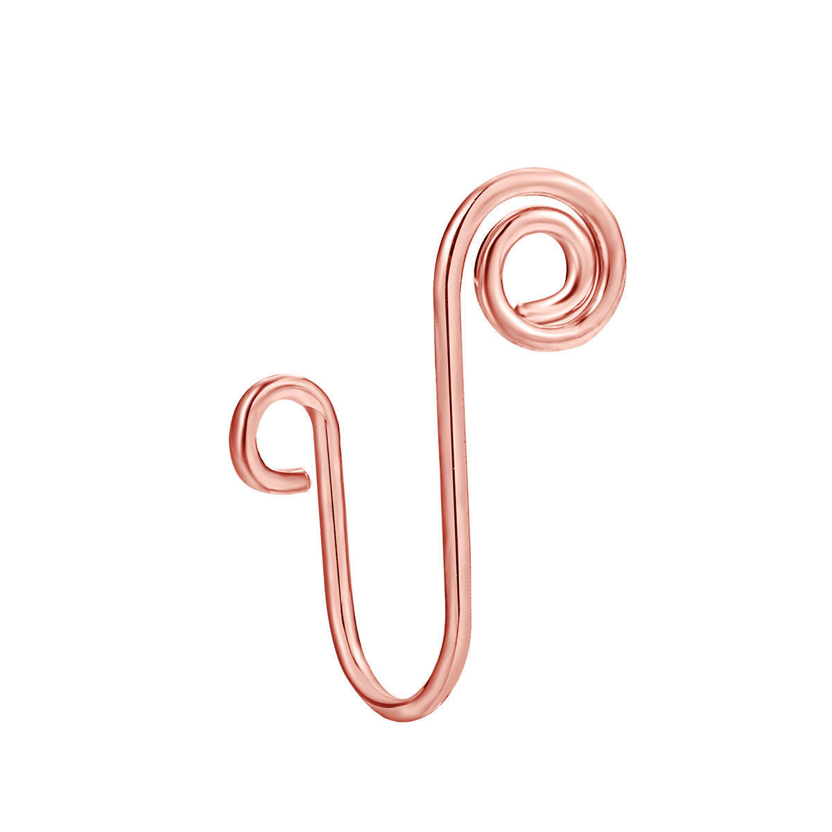 Simple Style Letter Copper Plating Nose Studs