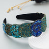 Fashion Color Rhinestone Headband Broad-Sided Headband Wholesale