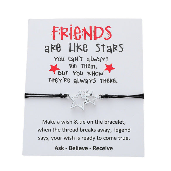 Vintage Style Star Alloy No Inlaid Unisex Bracelets