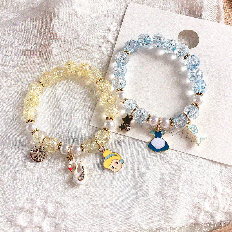 Cute Cartoon Character Alloy Enamel Kid's Bracelets 1 Piece