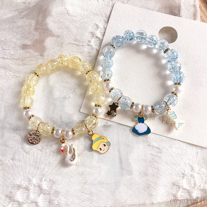 Cute Cartoon Character Alloy Enamel Kid's Bracelets 1 Piece