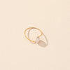 Beads Ring Female Niche Simple Retro Stone Ring Couple Ring