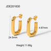 Fashion Geometric Plating Stainless Steel No Inlaid Earrings
