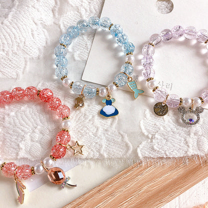 Cute Cartoon Character Alloy Enamel Kid's Bracelets 1 Piece