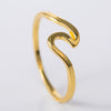 Simple Style Waves Alloy Plating No Inlaid Women's