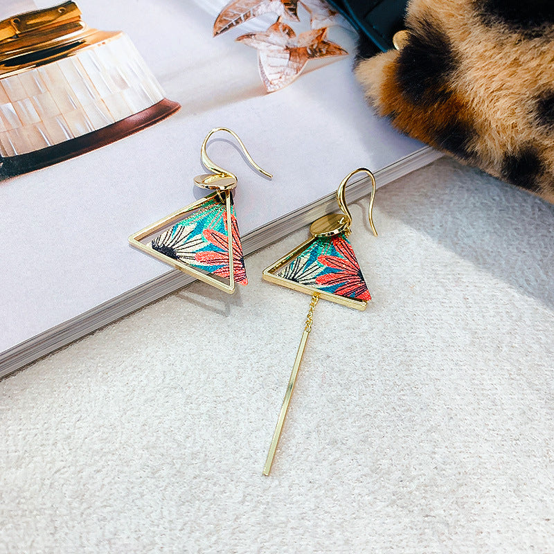 Ethnic Style Geometric Stoving Varnish Alloy No Inlaid Earrings